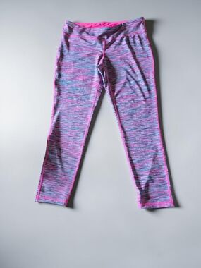 Ideology Pink Space-Dye Women's Active Leggings-- large